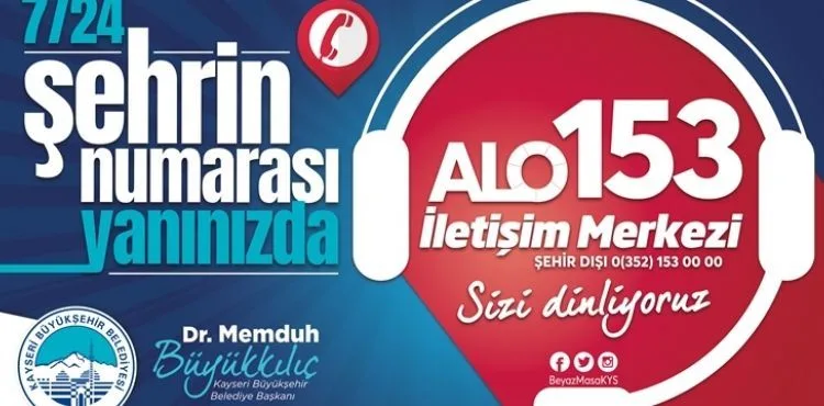 ŞEHRİN TELEFONU ALO 153, 1 YILDA YAKLAŞIK 1 MİLYON ÇAĞRIYA CEVAP VERDİ