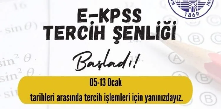 ENGEL TANIMAYAN BÜYÜKŞEHİR’DEN E-KPSS TERCİH ŞENLİĞİ