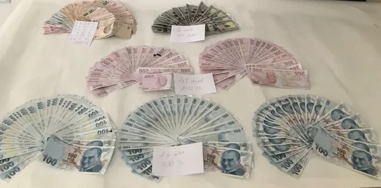 42 bin 500 lira sahte para ile yakalandı