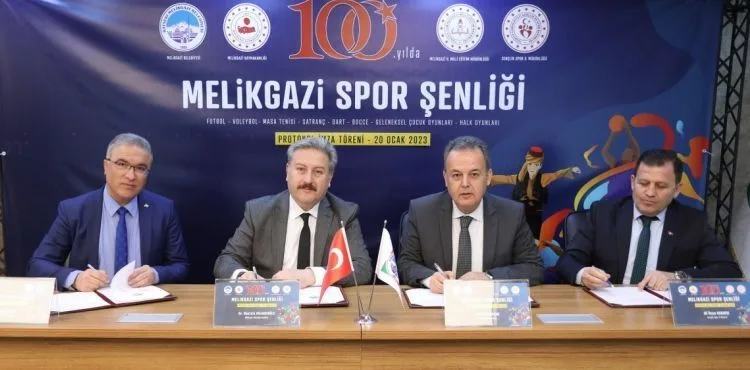 YETENEKLİ SPORCULARIN KEŞFEDİLMESİ İÇİN MELİKGAZİ’DE “SPOR ŞENLİĞİ” İŞBİRLİĞİ PROTOKOLÜ İMZALANDI