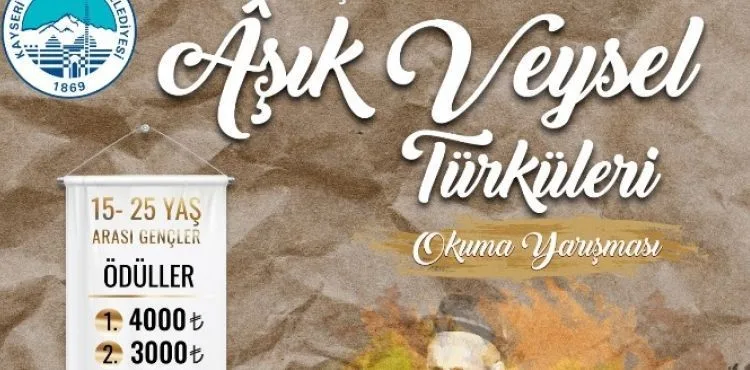 BÜYÜKŞEHİR KAYMEK’TEN ÂŞIK VEYSEL TÜRKÜLERİNİ OKUMA YARIŞMASI
