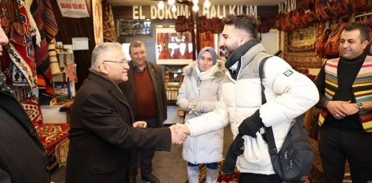 BAŞKAN BÜYÜKKILIÇ, HİSARCIK VE ERCİYES ESNAFI İLE BULUŞTU