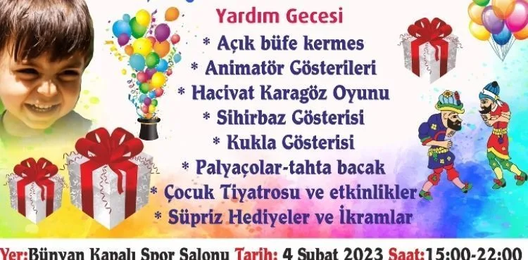 ‘Melih Eymen için Eğlen’ festivali ücretsiz yapılacak