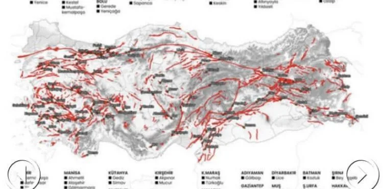 Yeşilhisar ve Talas fay hattındaki 110 ilçe arasında