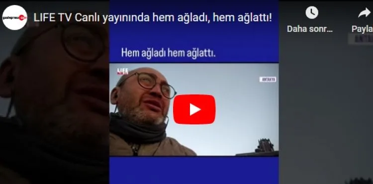 LIFE TV Canlı yayınında hem ağladı, hem ağlattı!