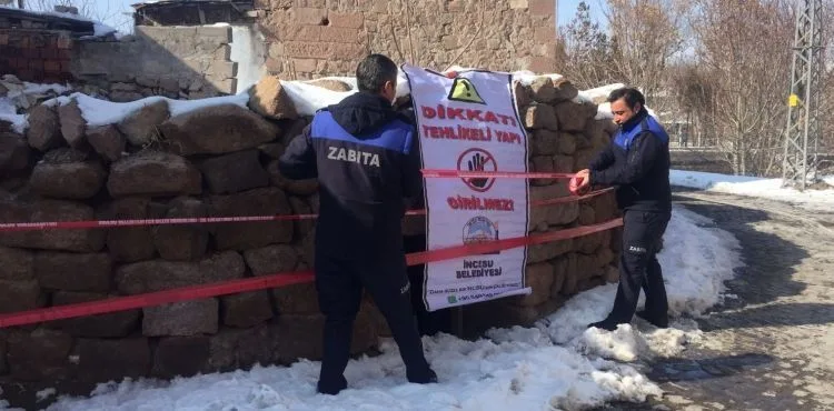 İncesu’da eski yapılar kontrol edildi