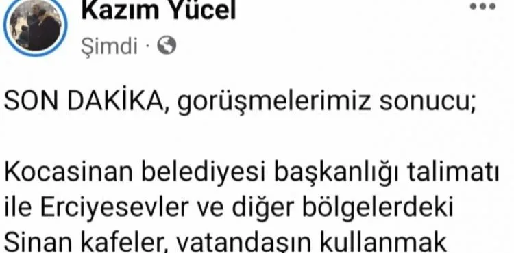 Kocasinan Belediyesi tesislerini açtı