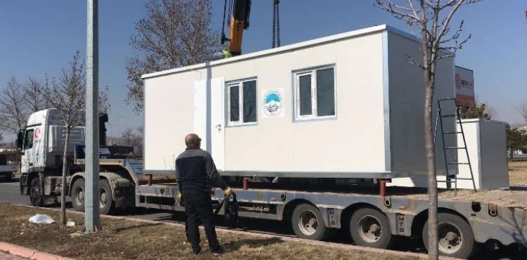 BÜYÜKŞEHİR’DEN SARIZ’A 5 ADET KONTEYNER