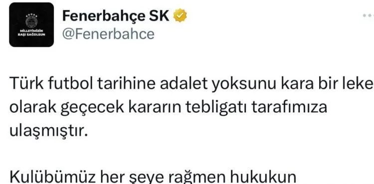 Fenerbahçe, taraftar yasağının yürütmesinin durdurulmasını istiyor