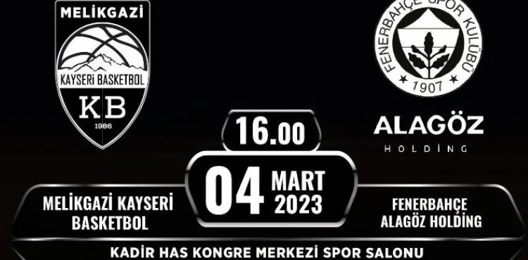 Melikgazi Kayseri Basketbol - Fenerbahçe maçına da konuk takım taraftarı giremeyecek