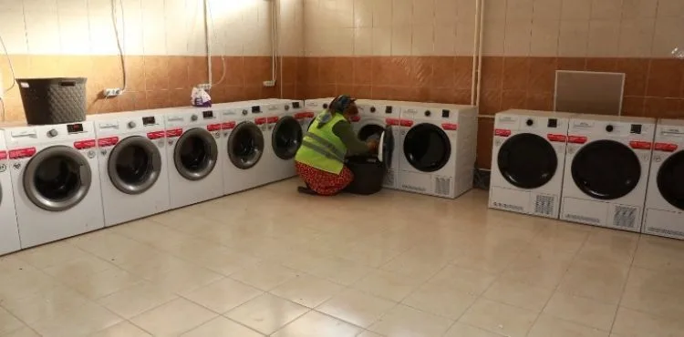 Kayseri Büyükşehir’den Deprem Bölgesine Çamaşır Yıkama Merkezi
