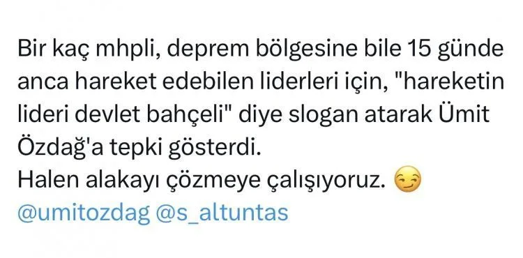 Zafer Partisi ve MHP arasında sosyal medya göndermeleri