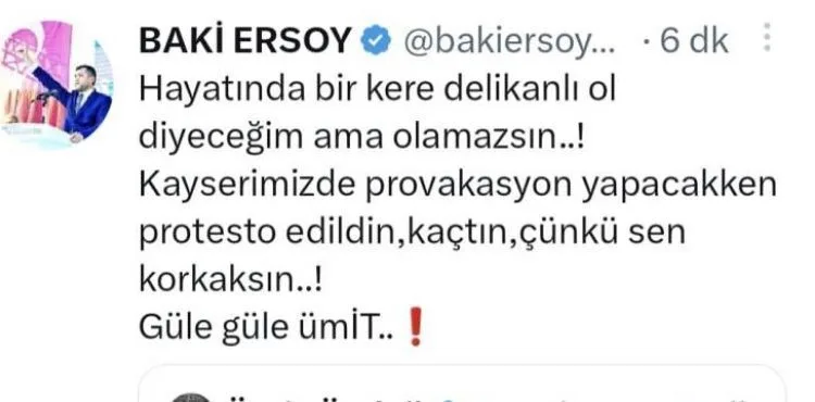 KAPALI KALE’DEN ALİ KOÇ’A “KAYSERİSPOR BAŞKANI KEM KÜM ETTİ” TEPKİSİ