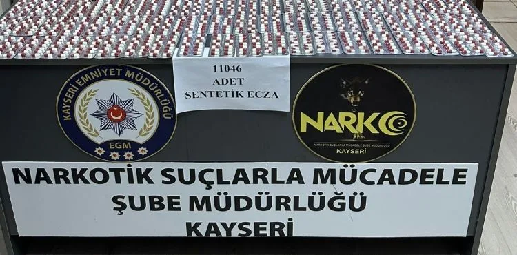11 bin 46 adet uyuşturucu madde ele geçirildi