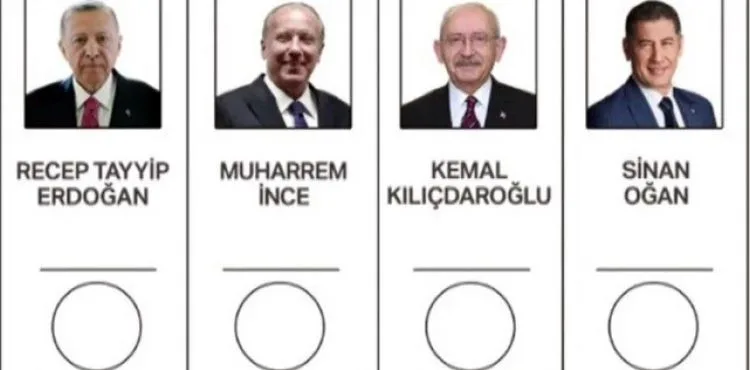 Cumhurbaşkanı adaylarının oy pusulasındaki yerleri belli oldu