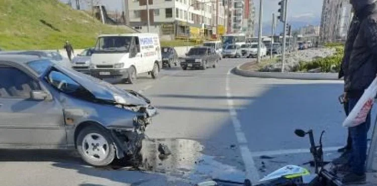 Motosiklet kazasında yaralı sürücü taburcu oldu