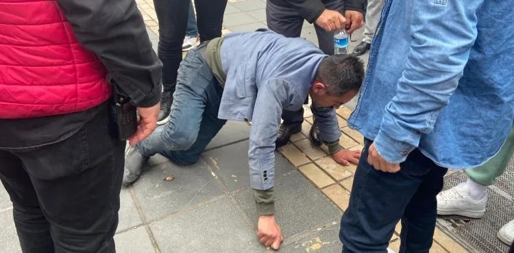 Alkollü kişi polis ekiplerine zor anlar yaşattı