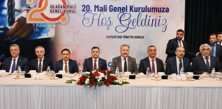 Kayseri OSB 20. Mali Genel Kurul Gerçekleştirildi