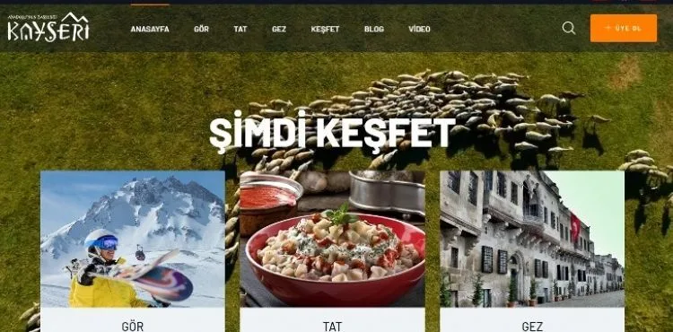 BÜYÜKŞEHİR’İN KAYSERİ TURİZM PORTALI: ‘KAYSERİ.COM.TR’