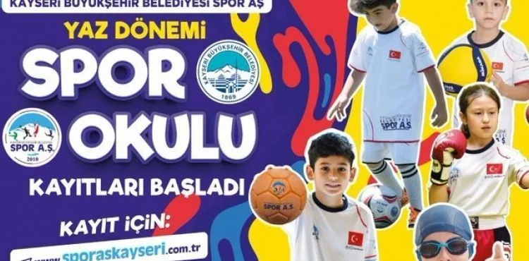 BÜYÜKŞEHİR SPOR A.Ş.’DEN 17 TESİS VE 5 PARKTA, 18 SPOR DALINDA YAZ DÖNEMİ SPOR OKULLARI