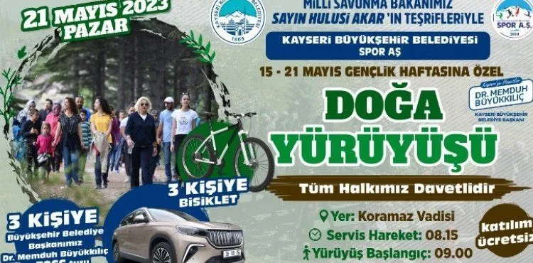GENÇ DOSTU BÜYÜKŞEHİR’DEN GENÇLİK HAFTASI’NA ÖZEL DOĞA YÜRÜYÜŞÜ