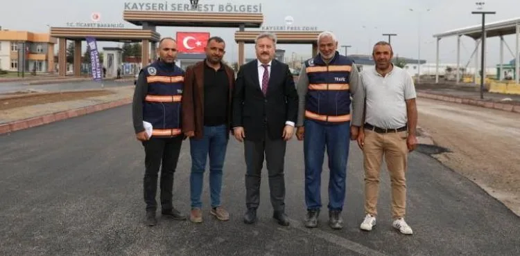 KAYSERİ SERBEST BÖLGE'YE 1 KİLOMETRELİK YENİ YOL YAPILDI