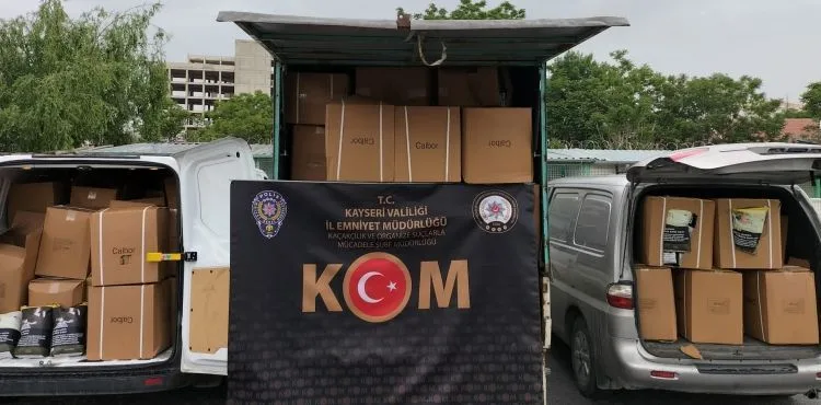 2 ton 760 kilogram kaçak tütün ele geçirildi
