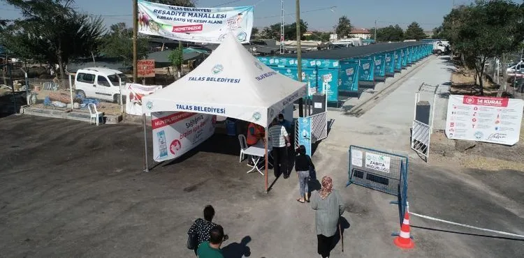 TALAS’TA KURBAN SATIŞ YERLERİ KURA İLE BELİRLENDİ