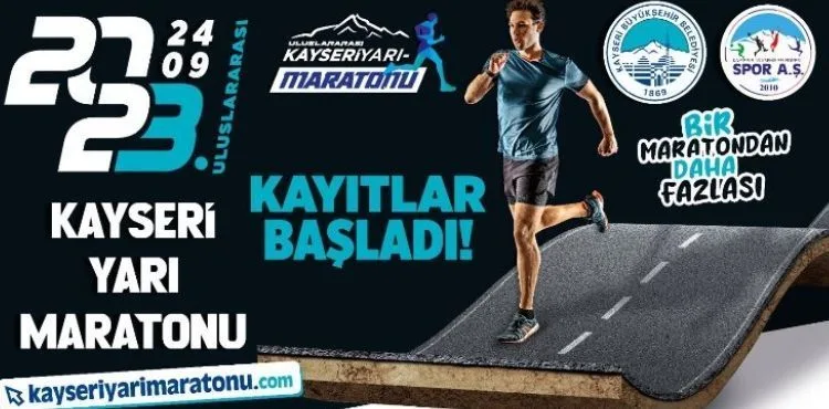 BÜYÜKŞEHİR’İN 3’ÜNCÜ ULUSLARARASI KAYSERİ YARI MARATONU’NDA HEYECAN BAŞLADI