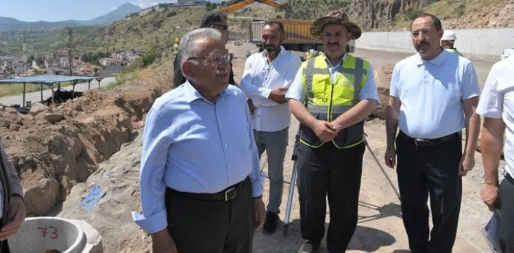 BAŞKAN BÜYÜKKILIÇ, OSB’Yİ TALAS BULVARI’NA BAĞLAYACAK ANA ARTERİ İNCELEDİ