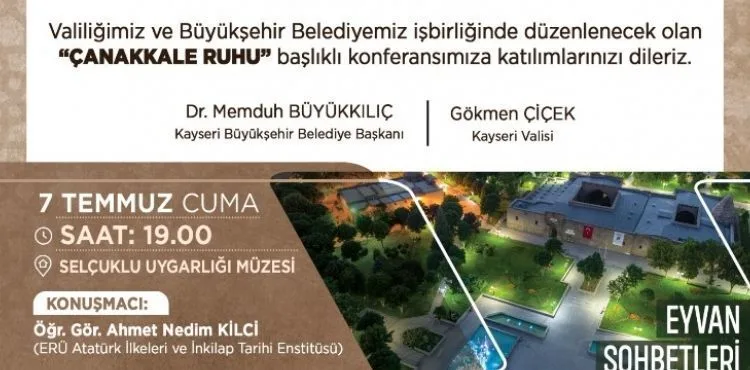 Gevher Nesibe Medresesi’nde her ay ‘Eyvan Sohbetleri’ yapılacak