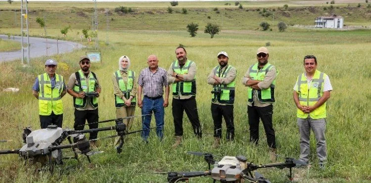TALAS’TA DRONE İLE İLAÇLAMA DEVRİ