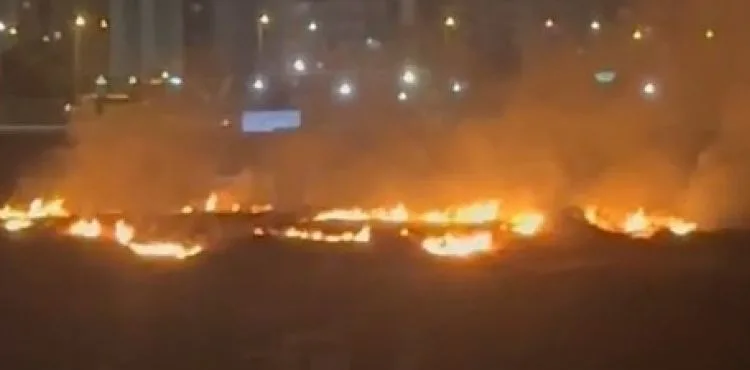 Boş arazide çıkan yangın söndürüldü