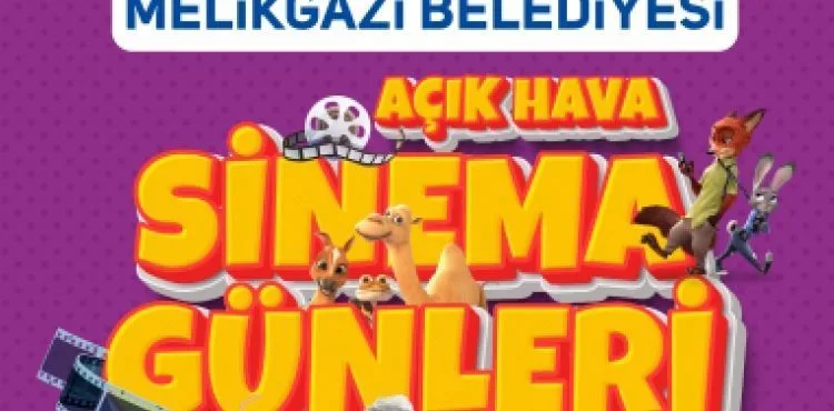 MELİKGAZİ AÇIK HAVA SİNEMASI İLE YAZ AKŞAMLARINI KEYFE DÖNÜŞTÜRÜYOR