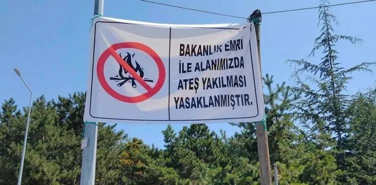 Kayseri’de bazı mesire alanlarına ateş yakma yasağı