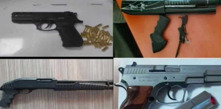 Düğünlerde 12 adet kurusıkı tabanca ve 7 adet tüfek ele geçirildi