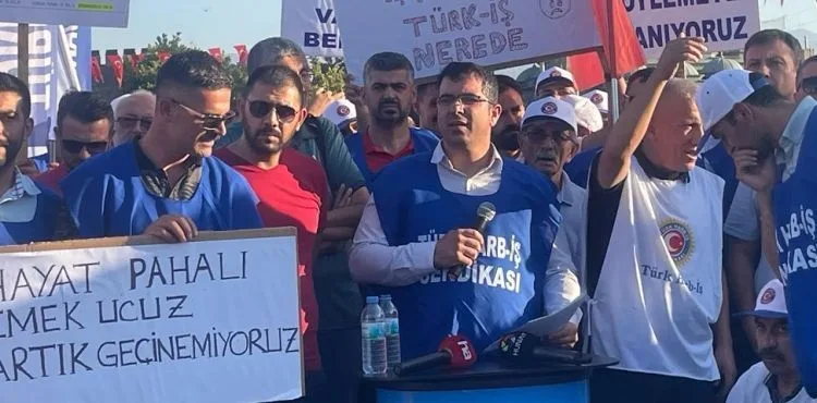 Türk Harb-İş üyelerinden maaş zammı protestosu