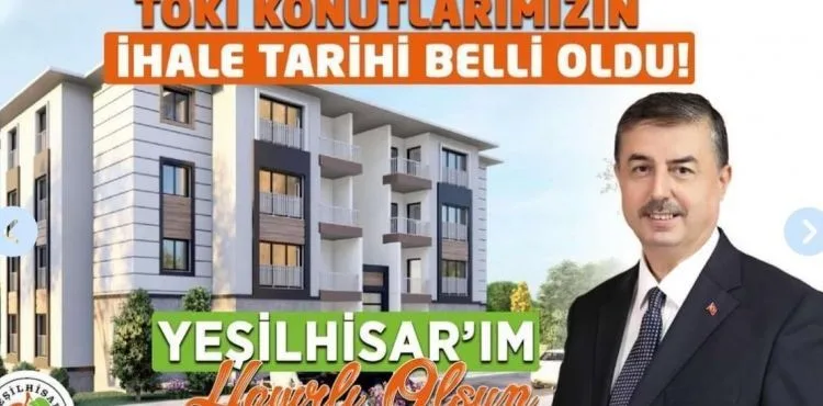 Yeşilhisar’da TOKİ ihale tarihi belli oldu