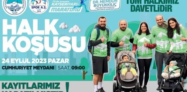 BÜYÜKŞEHİR İLE ULUSLARARASI KAYSERİ YARI MARATONU BAŞLIYOR