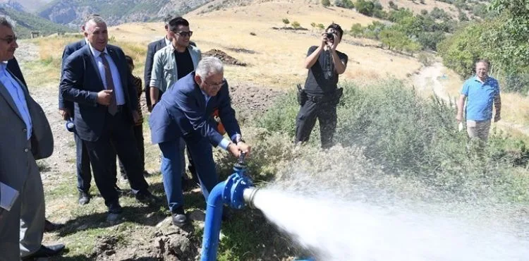 BAŞKAN BÜYÜKKILIÇ, 6 MİLYON TL’LİK SULAMA TESİSİNİ YERİNDE İNCELEDİ
