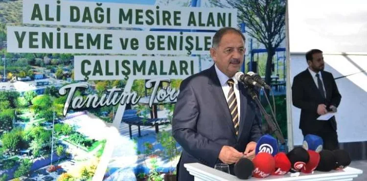BAKAN ÖZHASEKİ VE BAŞKAN BÜYÜKKILIÇ, YENİLENEN ALİ DAĞI MESİRE ALANI’NI HİZMETE AÇTI