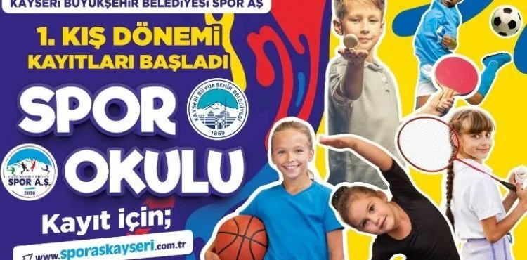 BÜYÜKŞEHİR SPOR A.Ş. 1’İNCİ KIŞ DÖNEMİ SPOR OKULLARI KAYITLARINI BAŞLATTI
