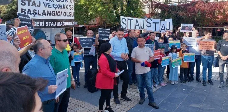 staj ve çıraklık mağduru haklarını arıyor