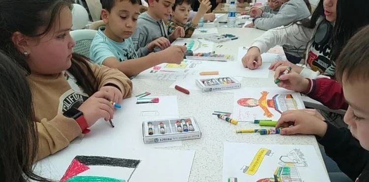 Minik yürekler Filistin'e destek verdi
