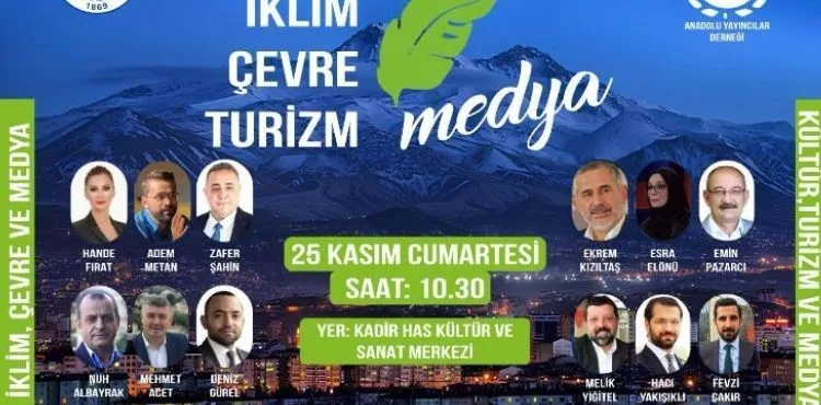 BÜYÜKŞEHİR’DEN BAKAN ÖZHASEKİ’NİN DE KATILACAĞI İKLİM, ÇEVRE VE TURİZM MEDYA KONFERANSI