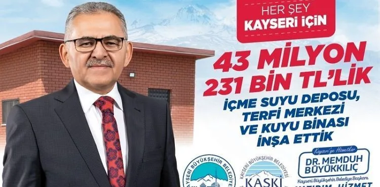 BAŞKAN BÜYÜKKILIÇ: “DEPO, TERFİ MERKEZİ VE KUYU BİNASI İÇİN 43 MİLYON 231 BİN TL’LİK YATIRIM YAPTIK”