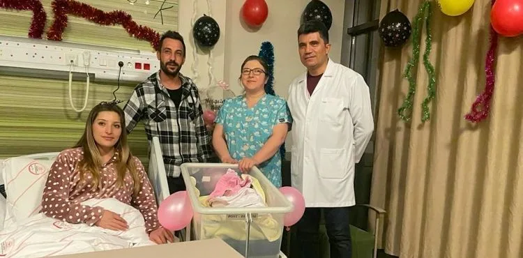 Kayseri’de yılın ilk bebeğine Ceylin adı verildi