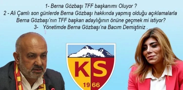 Berna Gözbaşı TFF başkanımı Oluyor ?
