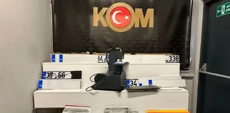 Sahte plaka basan 1 şüpheli yakalandı