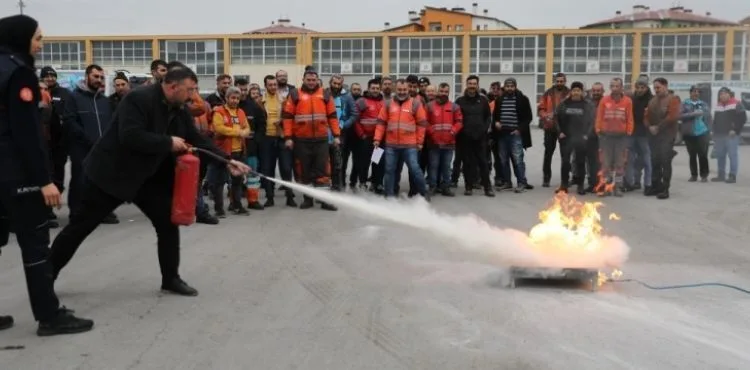 KOCASİNAN’DA YANGIN TATBİKATI GERÇEĞİ ARATMADI